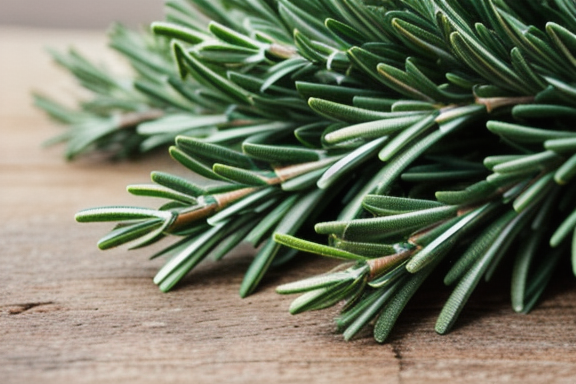 Fresh rosemary leaves