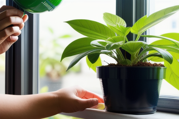 Adubação de plantas em vasos