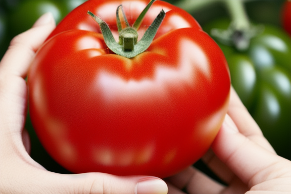 Tomato in hand