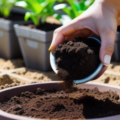 Person planting onion seeds